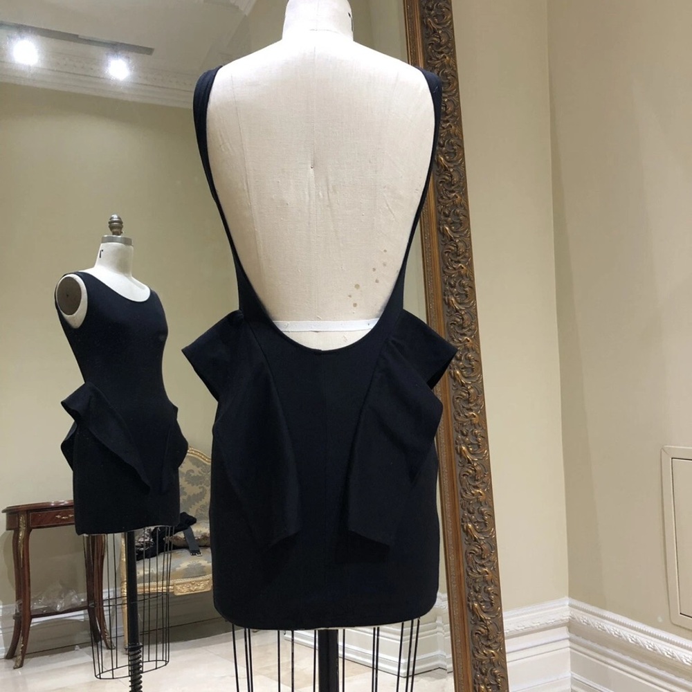Free People Backstage Australia Black Open Back Mini Dress Size 0-4 US